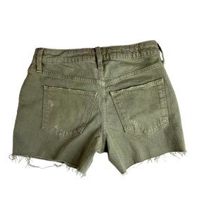 Universal Thread Women's Vintage Midi Shorts Stretch Mid Rise Green Size 0/25